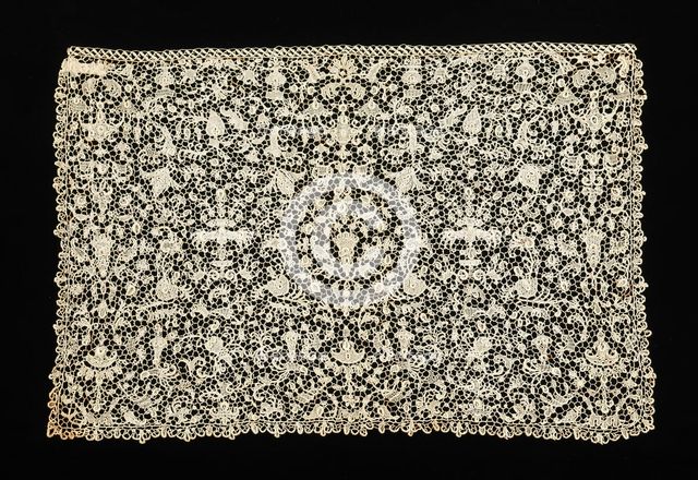 Lace, French, fourth quarter 17th century. Creator: Unknown.