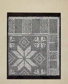 Lace Hardanger, 1935/1942. Creator: Unknown