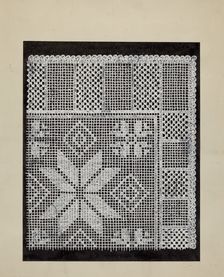 Lace Hardanger, 1935/1942. Creator: Unknown