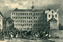 Lace Manufactory, Tiverton c1836, (1943). Creator: Unknown