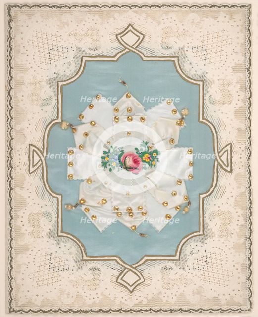 Lace Paper Valentine, ca. 1855. Creator: Esther Howland.
