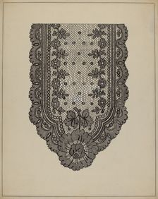 Lace Scarf, c. 1937. Creator: Katherine Hastings