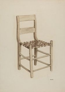 Laced Chair, c. 1940. Creator: Pearl Davis