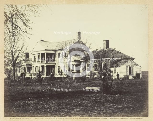 Lacey House, Falmouth, Virginia, December 1862. Creator: Alexander Gardner.