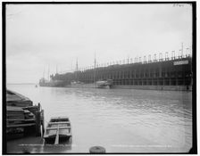 Lackawanna coal chutes, Buffalo, c1900. Creator: Unknown