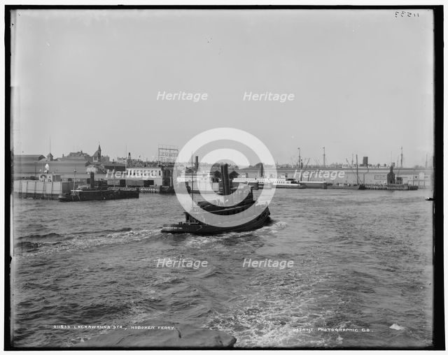 Lackawanna Sta., Hoboken Ferry, between 1890 and 1901. Creator: Unknown.