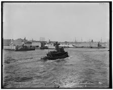 Lackawanna Sta., Hoboken Ferry, between 1890 and 1901. Creator: Unknown