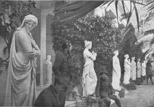 L'Achilleion, transforme en ambulance, est confie a la garde de nos alpins..., 1916. Creator: Robert Vaucher