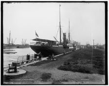 Lachine locks, Montreal, between 1890 and 1901. Creator: William H. Jackson
