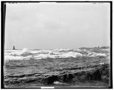 Lachine rapids, St. Lawrence River, between 1890 and 1901. Creator: William H. Jackson