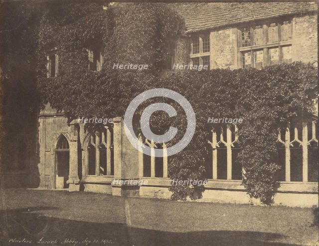 Lacock Abbey, Cloisters, September 12, 1855 [?], September 12, 1855 [?]. Creator: Unknown.