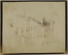 Lacock Abbey, South Front Towards Sharington's Tower, March 17, 1840. Creator: William Henry Fox Talbot