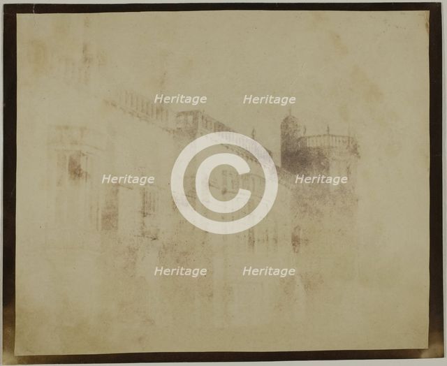 Lacock Abbey, South Front Towards Sharington's Tower, March 17, 1840. Creator: William Henry Fox Talbot.