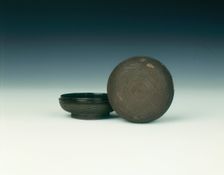Lacquer and woven silver box, Late Ming dynasty, China, 1600-1644. Creator: Unknown