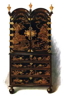 Lacquer cabinet, 1905. Artist: Shirley Slocombe