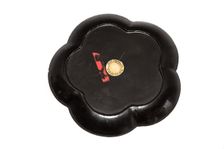 Lacquer dish with inlays, 1662-1722. Creator: Unknown