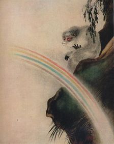 Lacquer drawing on paper by Zeshin 19th century. Artist: Shibata Zeshin