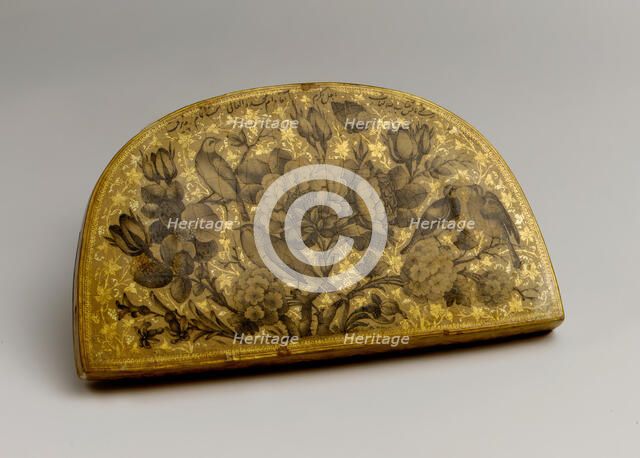 Lacquer Mirror Case, Iran, dated A.H. 1295/ A.D. 1878. Creator: Fathallah Shirazi.