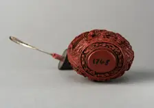 Lacquer snuff bottle, China, Qing dynasty, 1644-1911. Creator: Unknown