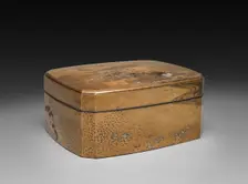 Lacquered Box with Tray and Lid, 1800s. Creator: Unknown