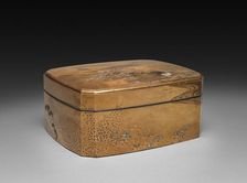 Lacquered Box with Tray and Lid, 1800s. Creator: Unknown