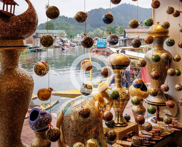 Lacquered Papier Mache, Dal Lake, Srinagar, Kashmir, India, 2023. Creator: Peter Thompson.