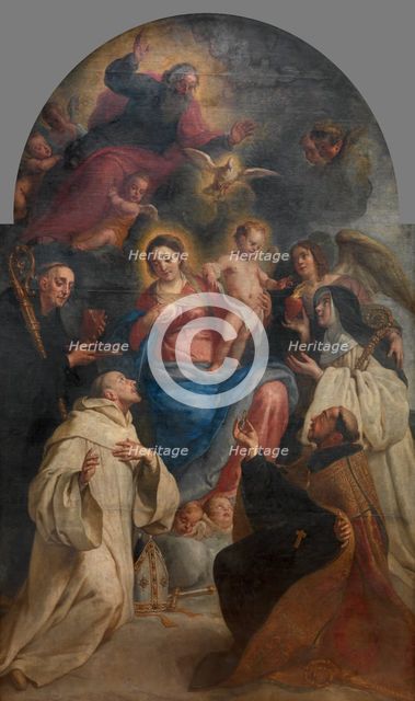 Lactatio of Saint Bernard of Clairvaux, 1649-1669. Creator: Gaspar de Crayer.