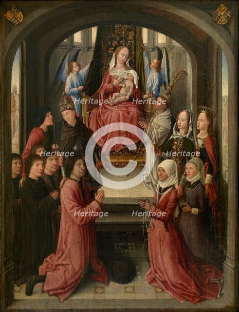 Lactatio of Saint Bernard of Clairvaux with Donors, 1475-1499. Creator: Anon.