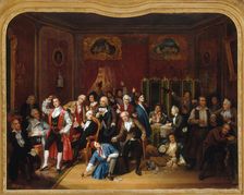 L'Acteur Hugues Bouffé (1800-1888), représenté dans les costumes de ses principaux rôles..., 1848. Creator: Victor Darjou