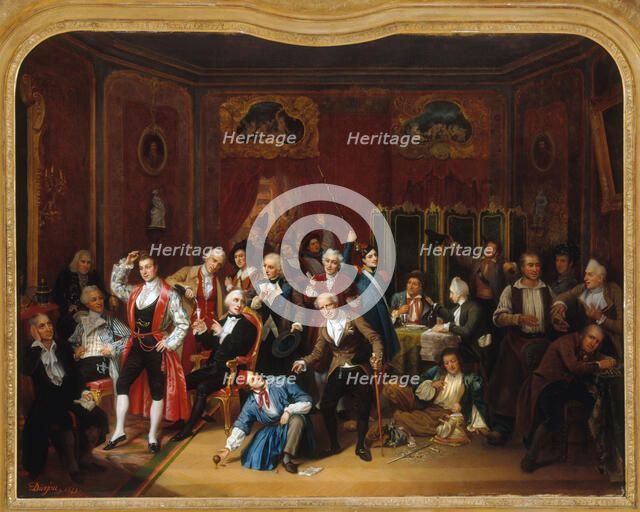 L'Acteur Hugues Bouffé (1800-1888), représenté dans les costumes de ses principaux rôles..., 1848. Creator: Victor Darjou.