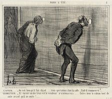 L'Acteur...on voit bien qu'il fait chaud..., 1856. Creator: Honore Daumier