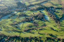 Ladbrook Park Golf Course with extensive ridge and furrow earthworks, Warwickshire, 2014. Creator: Historic England Staff Photographer