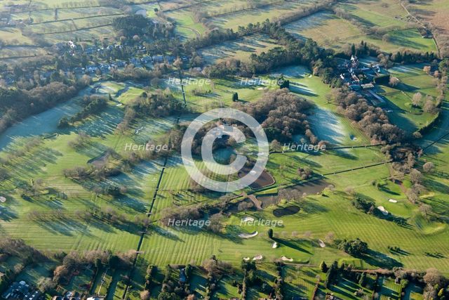 Ladbrook Park Golf Course with extensive ridge and furrow earthworks, Warwickshire, 2014. Creator: Historic England Staff Photographer.