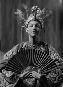 Ladd, Schuyler, in costume for "Yellow jacket", 1913 Feb. 6. Creator: Arnold Genthe