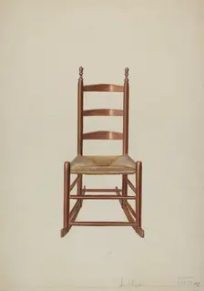 Ladder Rock Chair, 1937. Creator: John Sullivan