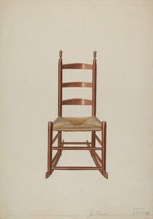 Ladder Rock Chair, 1937. Creator: John Sullivan