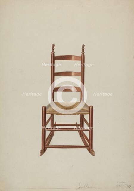 Ladder Rock Chair, 1937. Creator: John Sullivan.