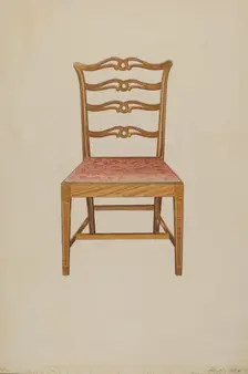 Ladderback Chair, 1935/1942. Creator: Albert Ryder