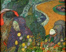 Ladies of Arles (Memory of the Garden at Etten) 1888. Artist: Vincent van Gogh
