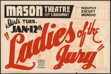 Ladies of the Jury, Los Angeles, 1937. Creator: Unknown
