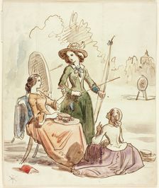 Ladies at Archery, n.d. Creator: William McTaggart