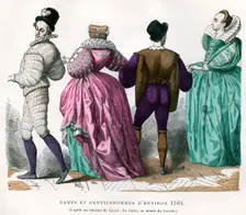Ladies and gentlemen from about 1584, (1882-1884)