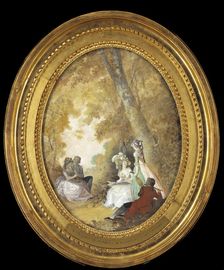 Ladies and Gentlemen Making Music in The Open Air. Creator: Nicolas Lavreince