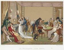 Ladies and gentlemen playing La Bouillotte, France, c1804-1814