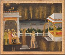Ladies Celebrating Diwali, c. 1760. Creator: Unknown