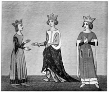 Ladies dress, 14th century, (1910)