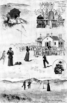 Ladies Golf Championship at Portrush, Ireland, 1895. Creator: George Meisenbach