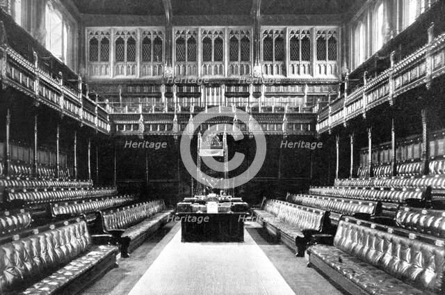 Ladies Grille above the Reporters Gallery, House of Commons, Westminster, London, c1905. Artist: Unknown