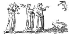 Ladies Hawking, 14th century, (1833)