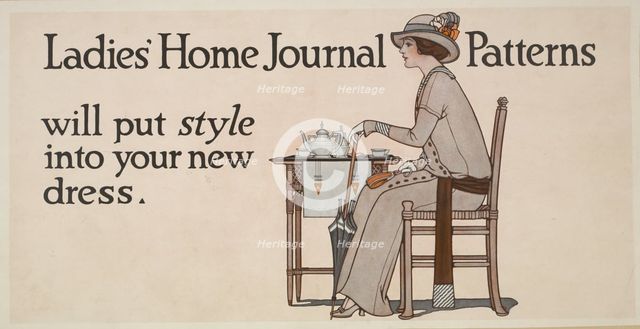 Ladies' home journal patterns will put style into your new dress, c1895 - 1917. Creator: Unknown.